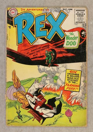 Adventures Of Rex The Wonder Dog 21 Gd 2.  0 1954