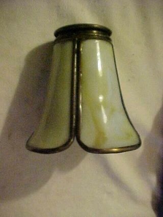 Handel Era Carmel Kokomo Slag Glass Electric Lamp Shade 2 - 1/4 " Fitter