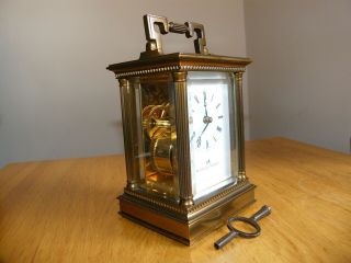 Superbly Patinated And Aesthetically Fine Mathew Normon 5 Glass Carriage Clock