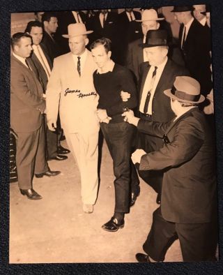 James Leavelle Signed 8 X 10 Photo Autographed Jfk Jack Ruby Lee Harvey Oswald
