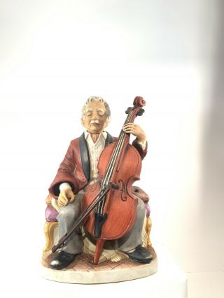 Melody In Motion Bisque “the Cellist " By Waco Collectible Vintage