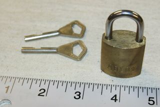 Abloy 3015 mini padlock w/ 2 keys - high security - made in Finland 2