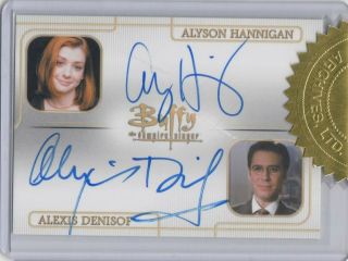 Alyson Hannigan/alexis Denisof Ultimate Buffy The Vampire Slayer Dual Autograph