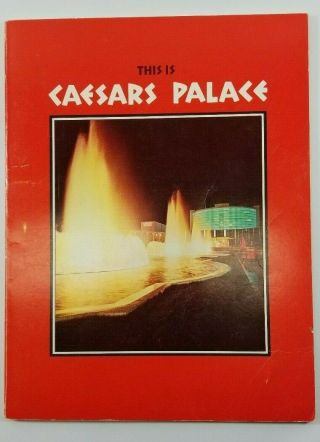 Vintage This Is Caesars Palace Las Vegas Hotel Resort Guest Guide Gambling 1966