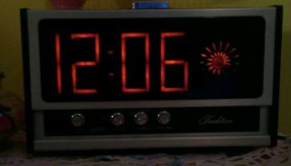 Vtg Lumitime Sears Roebuck And Co Tradition Alarm Clock Digital Stock 71852