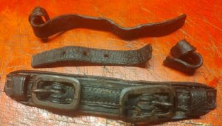 Indian War Cavalry Bridle Curb Strap For Converted 1859 Or Shoemaker Bit,  No Res.