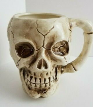 A Rare Vintage Tiki Mug Orchids Of Hawaii Skull Mug Vintage 1960s Halloween R - 10