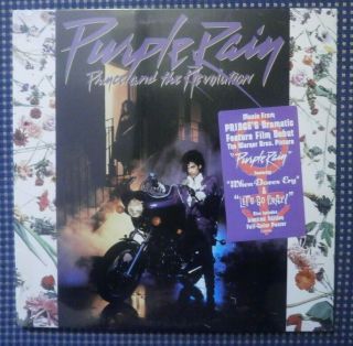 Rare Still Prince Purple Rain Orig.  1984 12 " Vinyl Record Lp Hype Sticker