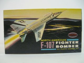 1963 Vintage Aurora 1/72 North American F - 107 Fighter Bomber 295 - 39