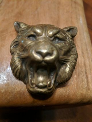Rare Vintage Signed Joseff Of Hollywood Russian Asian Tiger Brooch Pin