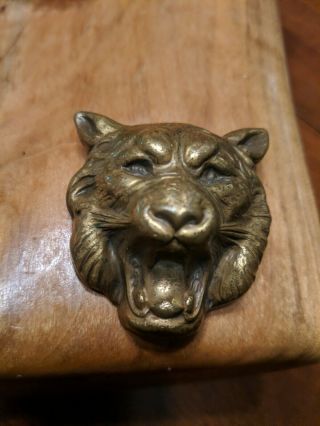 Rare Vintage Signed Joseff of Hollywood Russian Asian Tiger Brooch Pin 2