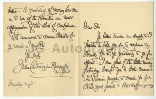 Julia Dent Cantacuzène Spiransky - Grant - Ulysses S.  Grant - Signed Letter (als)