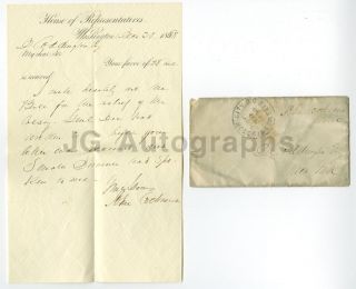 John Cochrane - Civil War Union General - Signed Letter And Frank