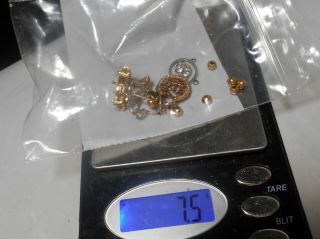 14k Solid Gold Scrap Antique To Modern One Diamond 7.  5 Grams