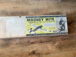 Vintage Balsa Wood Airplane Kit,  Jetco Models,  Mooney Mite