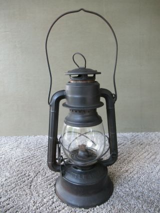 Antique Lantern Dietz Little Wizard,  Vtg Primitive Kerosene Oil,  Barn Lamp,  1936