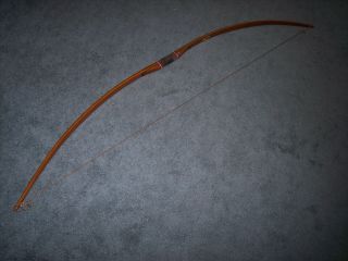 Vintage Indian Archery Wood Long Bow 35