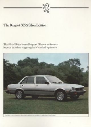 1982 1983 Peugeot 505 Anniversary Sales Brochure