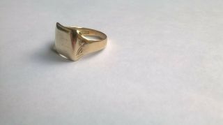 Vintage 9ct Gold Signet Ring 2.  9grams Size M Henry Griffiths And Son C.  1930