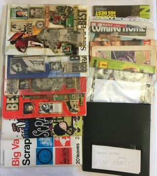 Vintage George Best Manchester United Scrapbook Full Of Newspaper Cuttings Rare