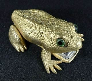 Extremely Rare TED ARNOLD Vintage FROG Brass Stapler - Really 2