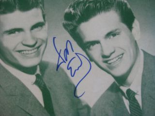 EVERLY BROTHERS - Rare AUTOGRAPHED 
