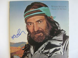 Willie Nelson - Rare Autographed Album - 1982 Hit Lp Hand Signed By Willie Nelson