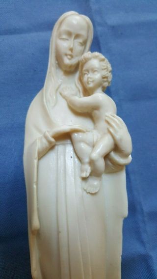 Statue of Virgin Mary Holding Infant Jesus 9 - 3/4 