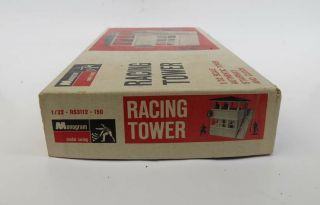 Vtg 1966 MONOGRAM 1/32 SLOT CAR RACING TOWER MODEL KIT COMPLETE RARE 2
