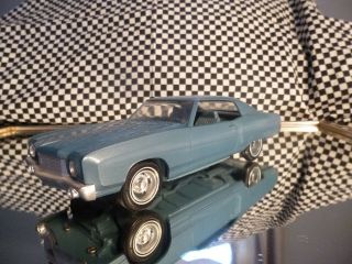 Vintage Dealer Promo 1970 Chevrolet Monte Carlo 2 Door Hardtop Blue Metallic