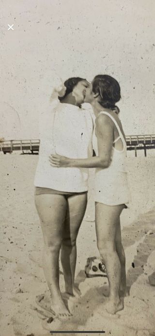 Vintage Unusual 1920’s Photo Album Beach Photos Lesbian Travel