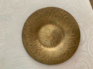 Vintage Art Crafts Shop Buffalo Ny Nouveau Bronze Plate