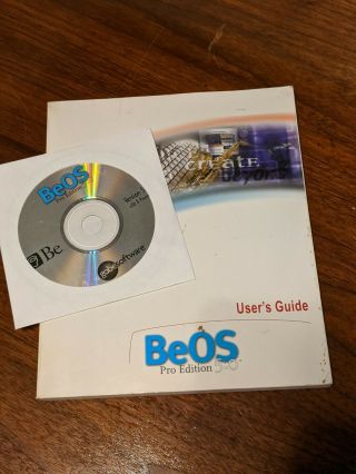 Rare Vintage Beos Pro Edition 5.  0 Operating System Disk And User 