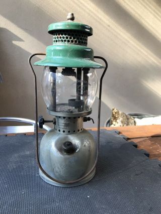 Old Coleman 249 Scout Kerosene Pressure Lantern Lamp Australia 1956