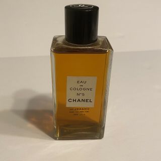 Vtg Eau De Cologne Chanel No.  5 Perfume Scent Glass Bottle Paris France 4 Fl.  Oz
