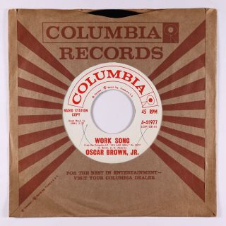 Soul Jazz Mod 45 - Oscar Brown,  Jr.  - Work Song - Columbia - Mp3
