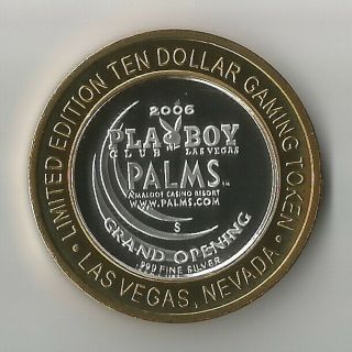 Palms Casino Las Vegas.  999 Silver $10 Silver Strike Playboy Playmate W/key