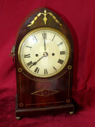 Quality Mahogany Regency Double Fusee English Bracket Clock