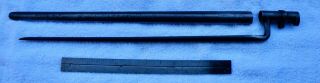 Us Model 1873 Socket Bayonet & Scabbard 45 - 70 Trapdoor Us Marked Indian Wars