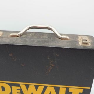 Vintage DeWalt Metal Tool Box Carrying Case w/ Handle Black 2