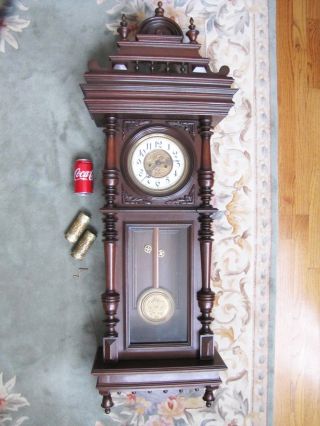 Antique German Two Weight Driven Wall Clock