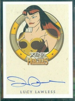Xena & Hercules Animated Adventures Lucy Lawless As Xena Autograph Card