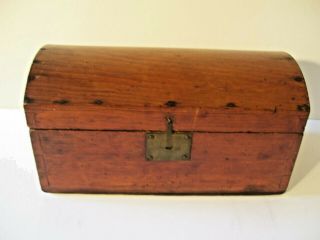 Dome Top Hand - Made Wooden Letter/trinket Box