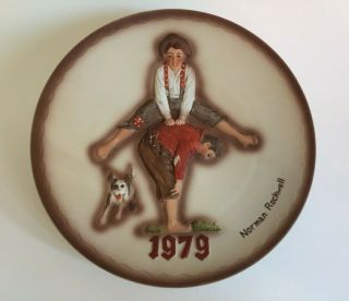 Norman Rockwell First Limited Edition 1979 Leapfrog Annual Plate