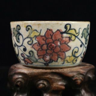 Fine Chinese Blue and White Underglaze Red Porcelain Flower Pot /Wb01 2
