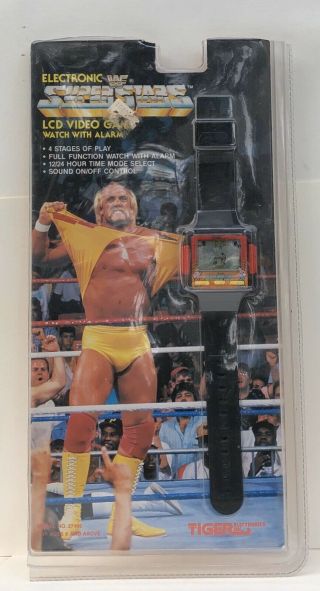 1990 Vintage Hulk Hogan Wwf Wrist Watch Game Tiger Electronics