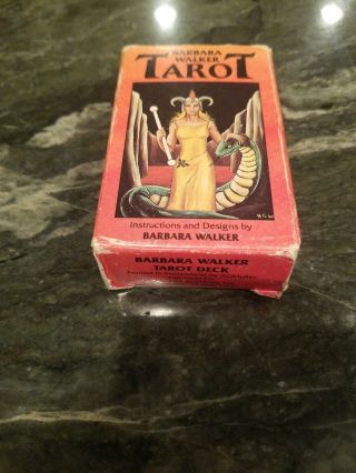 Vintage 1986 Barbara Walker Tarot Deck Cards Booklet 5th Printing Pagan
