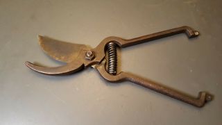 Vintage Made In Italy Hand Pruners Garden Shears Trimmer Spring Loaded - No Latch