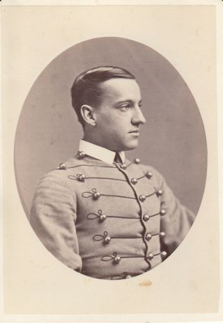1875 West Point Cadet Cabinet Photo Named Major 18th Infantry 167