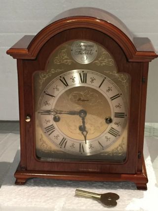 Vintage 1960’s “rapport” German,  2 Jewels,  Westminster Chime,  Oak Wood,  Clock
